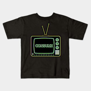 Retro TV | Consume | Pop Art Kids T-Shirt